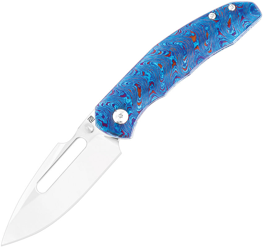 ATZ1862GTDB Boa Framelock Blue Timascus