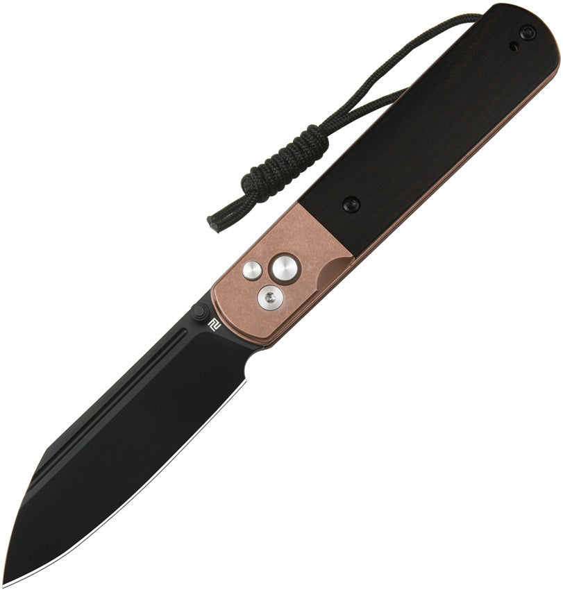 ATZ1875PBRG Holm Button Lock Ebony