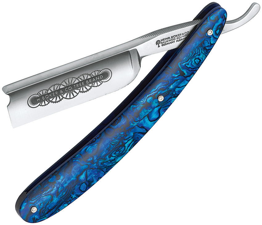 BO140557 Folding Razor Blue Paua