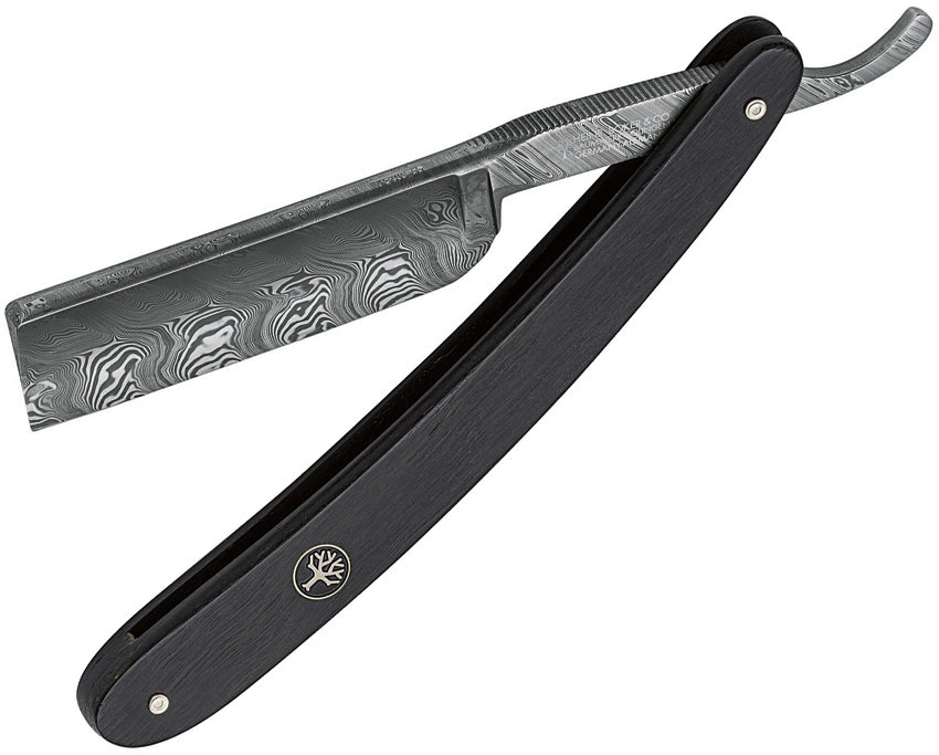 BO140609DAM Damascus Folding Razor
