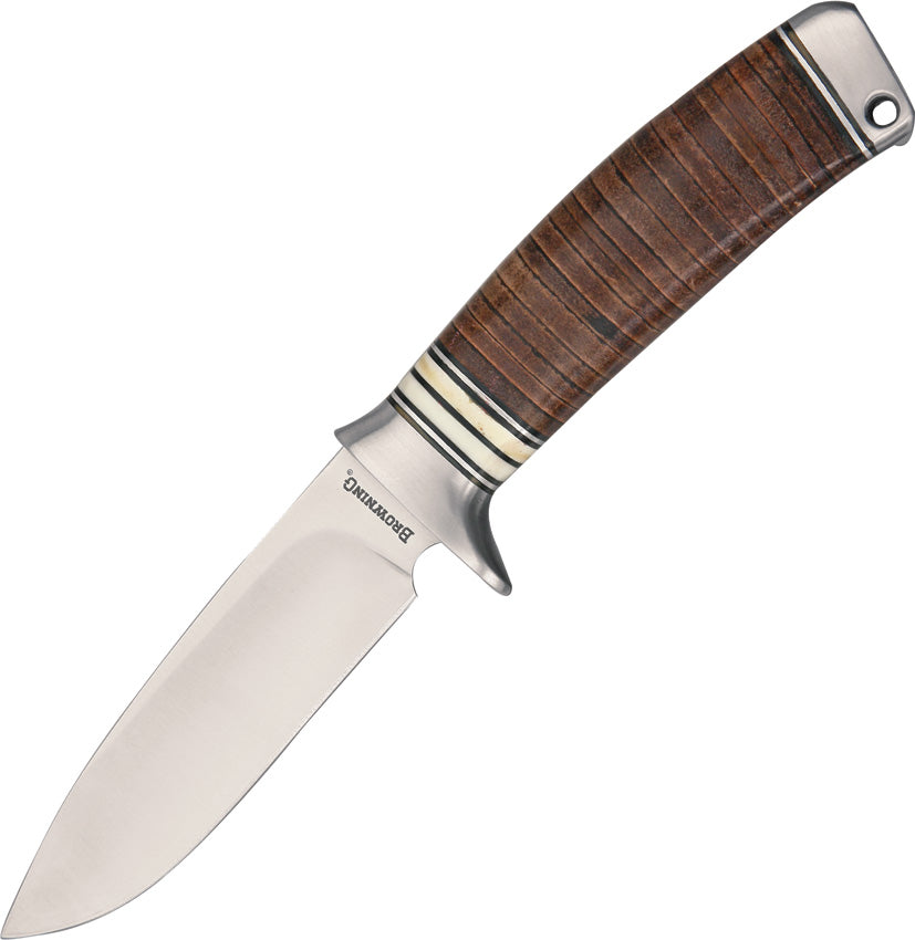 BR814 Stacked Leather Fixed Blade