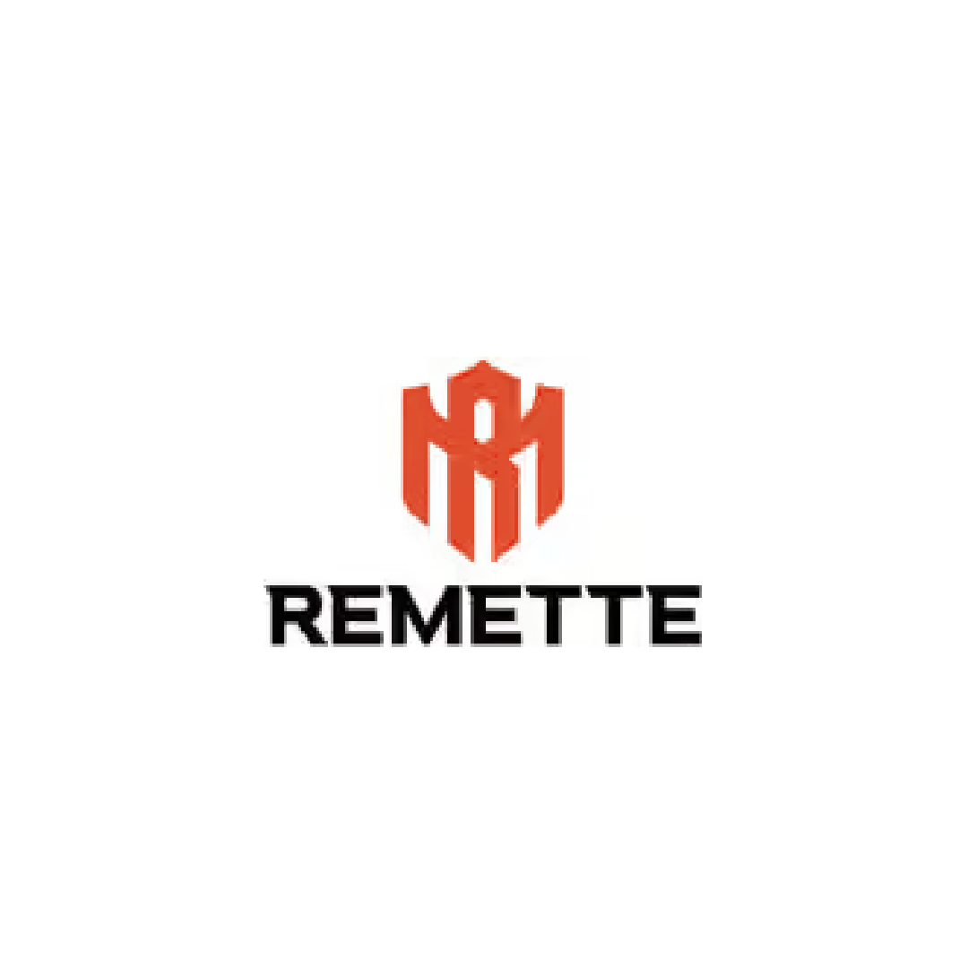 REMETTE Knives logo, maker of button lock folding pocket knives from Yangjiang, China