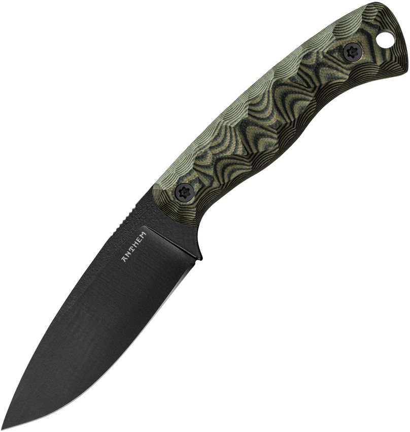 ATH76GRBKBK Anthem Knives No. 76 Fixed Blade OD/BK