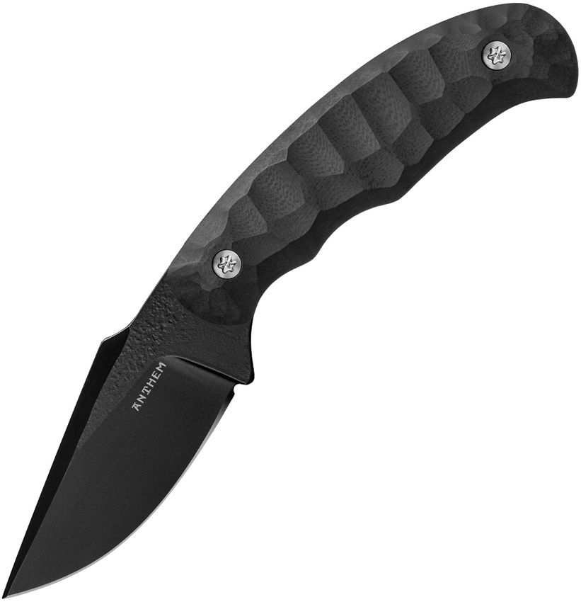 ATHOTBKBK Anthem Knives Outpost Fixed Blade BLK/BLK