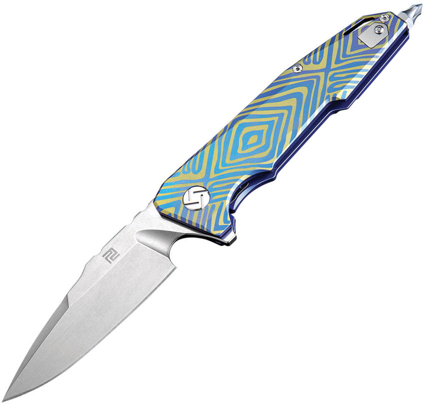 ATZ1706GBU03 Artisan Predator Linerlock Blue S35VN