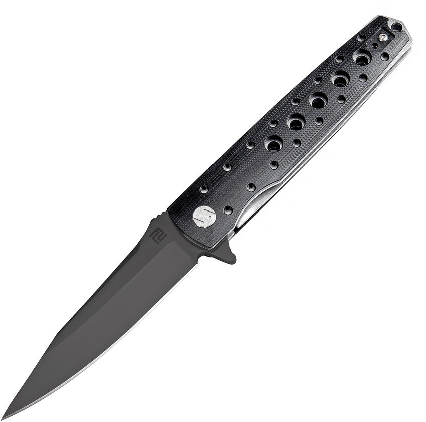 ATZ1807PBBK Virginia Linerlock D2 Black