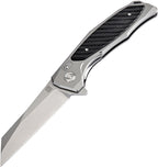 ATZ1809PGBK Megahawk Linerlock Gray D2