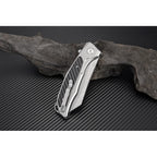 ATZ1809PGBK Megahawk Linerlock Gray D2