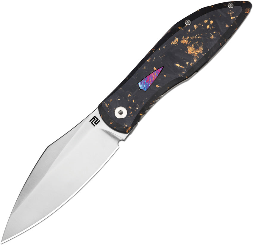 ATZ1859GGCF Weyden Framelock Gold Flake