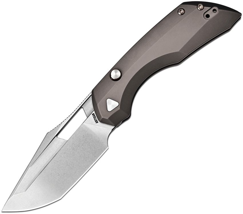 ATZ1889GDG Artisan Cutlery Artisan Mousebird Linerlock Dark Gray