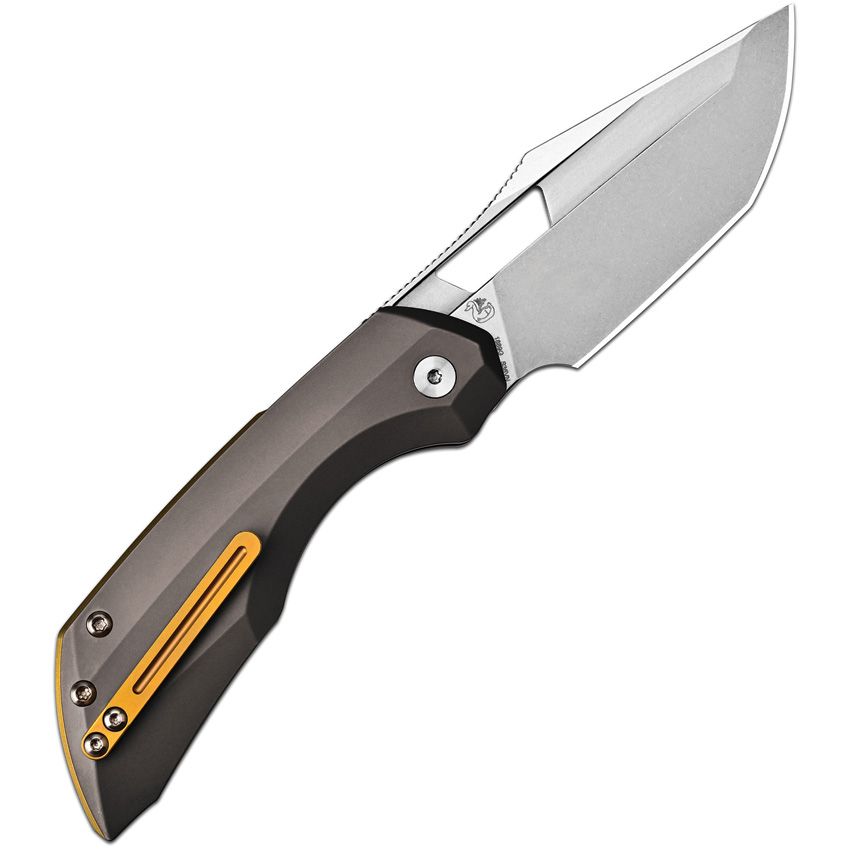 ATZ1889GDG Artisan Cutlery Artisan Mousebird Linerlock Dark Gray