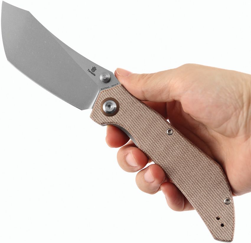 B1079A3 Tenable Knives Tipper Linerlock Brn Mic