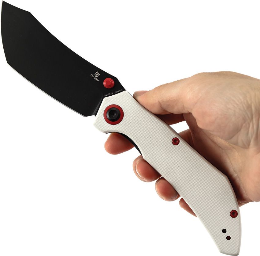 B1079A4 Tenable Knives Tipper Linerlock White G10