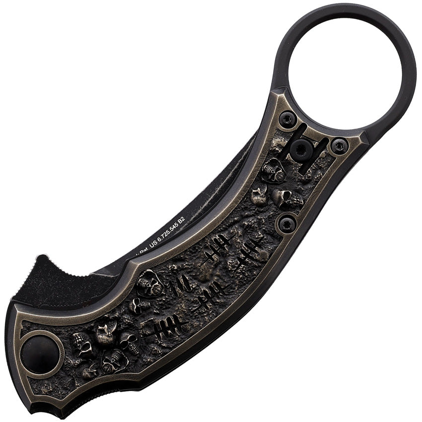 BAS18SZ Mako Linerlock Serrated Bronze