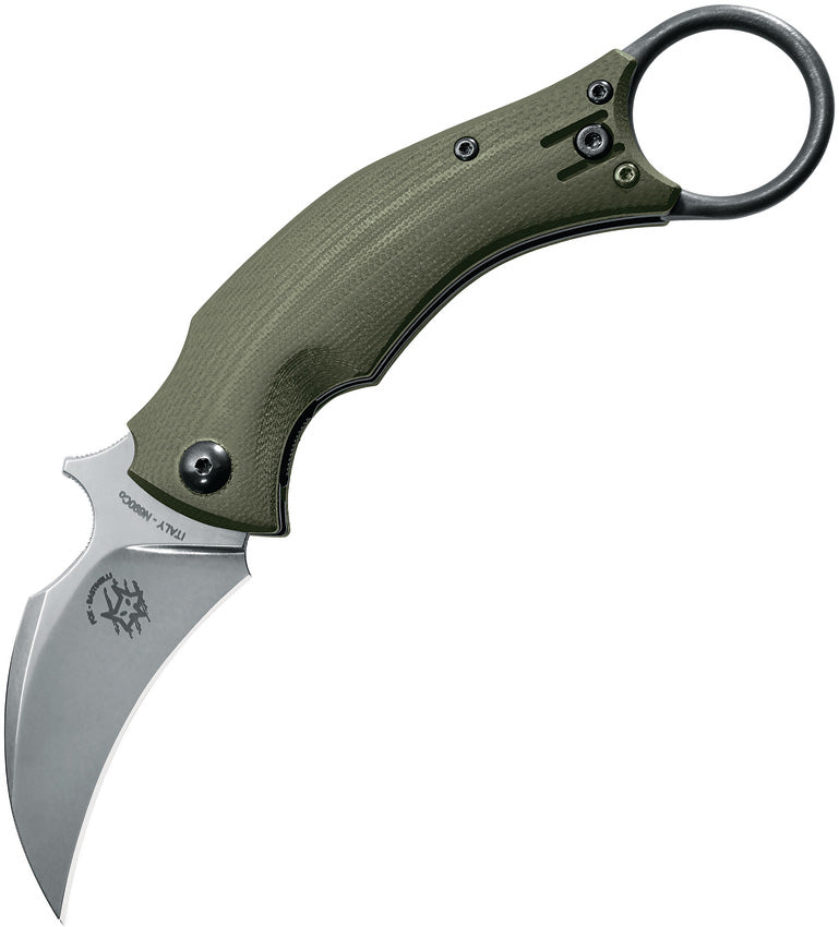 BAS210G Black Bird Linerlock OD Green