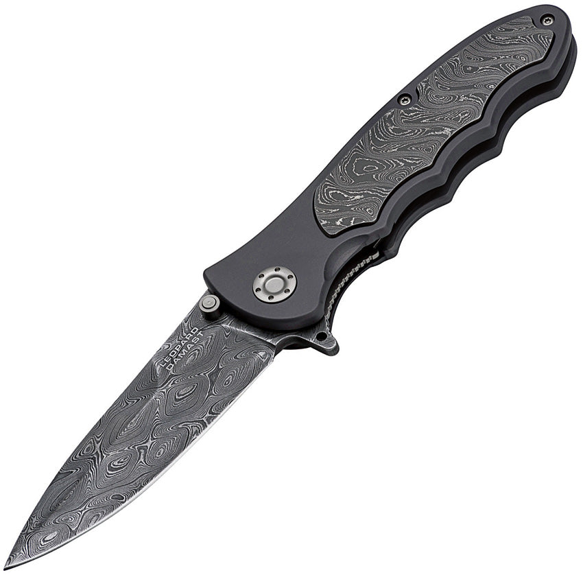 BO110237DAM Leopard Linerlock Black