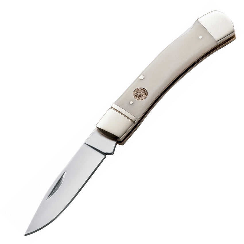 BO110250WB Lockback White Smooth Bone