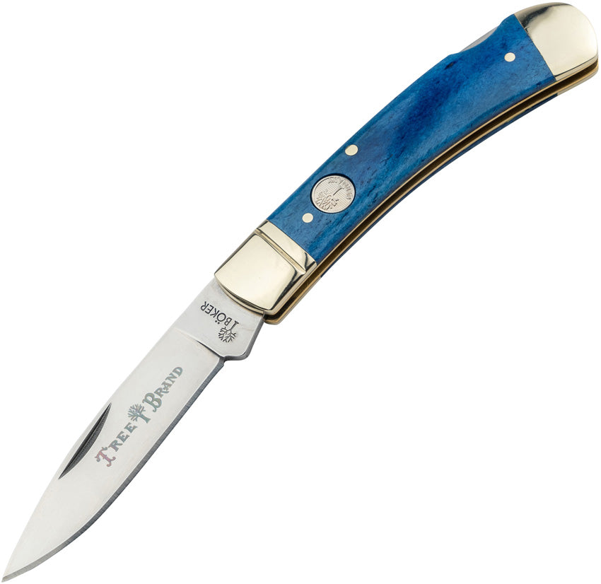 BO110816 Lockback Dark Blue Bone