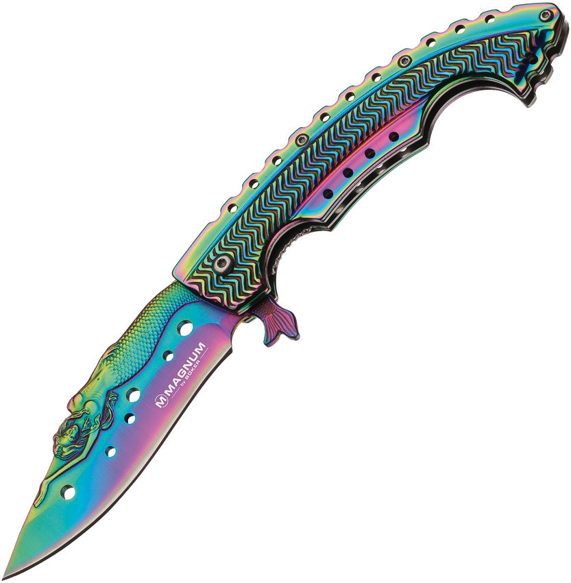 BOM01LG318 Rainbow Mermaid Linerlock
