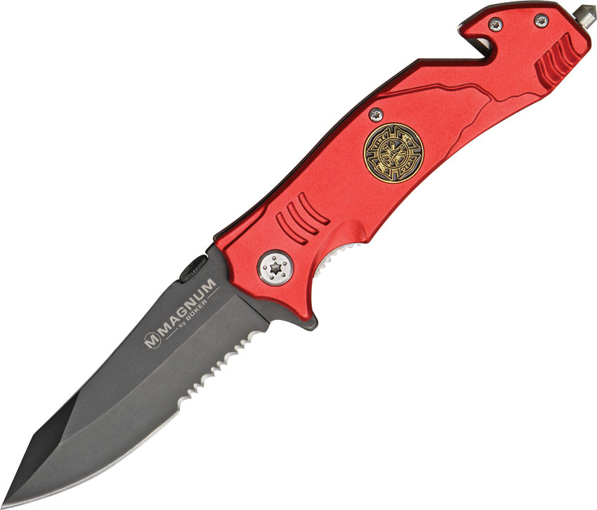 BOM01LL470 Rescue Linerlock Fire Fighter