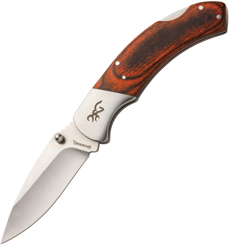 BR0369 Lockback Brown Pakkawood