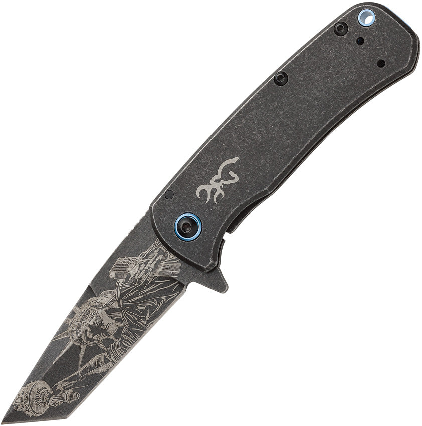 BR0459B Patriot Framelock Tanto