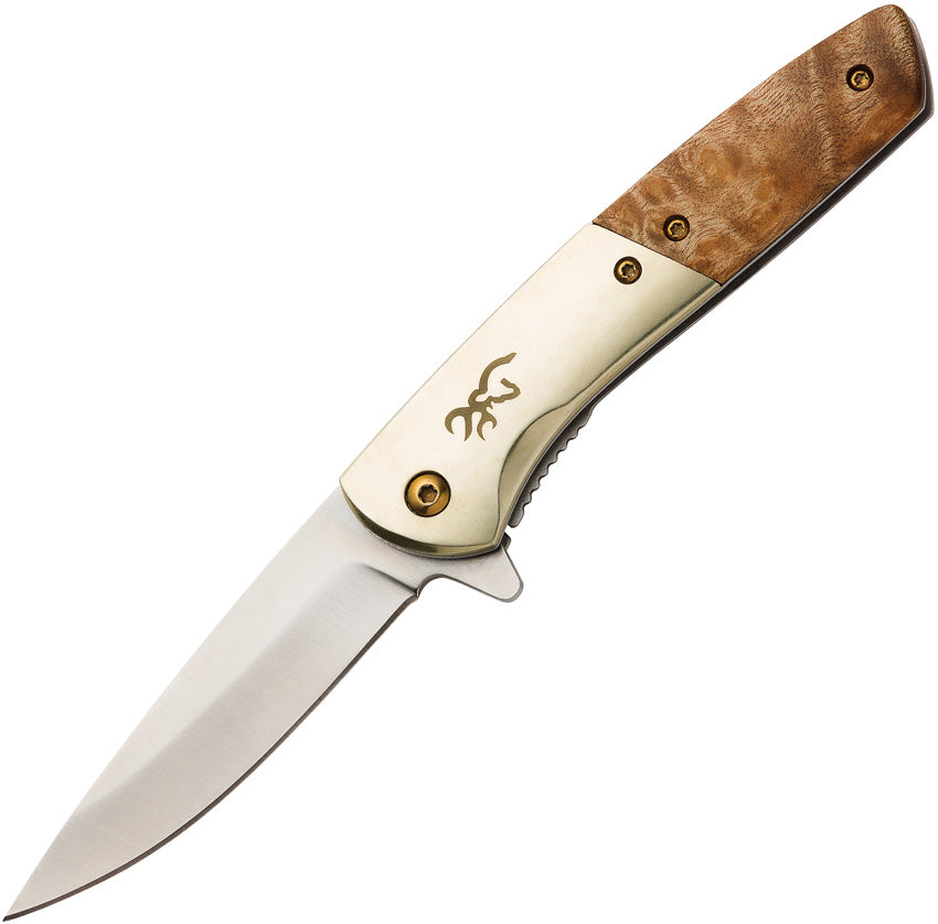 BR0470 Nine Mile Framelock A/O Burl