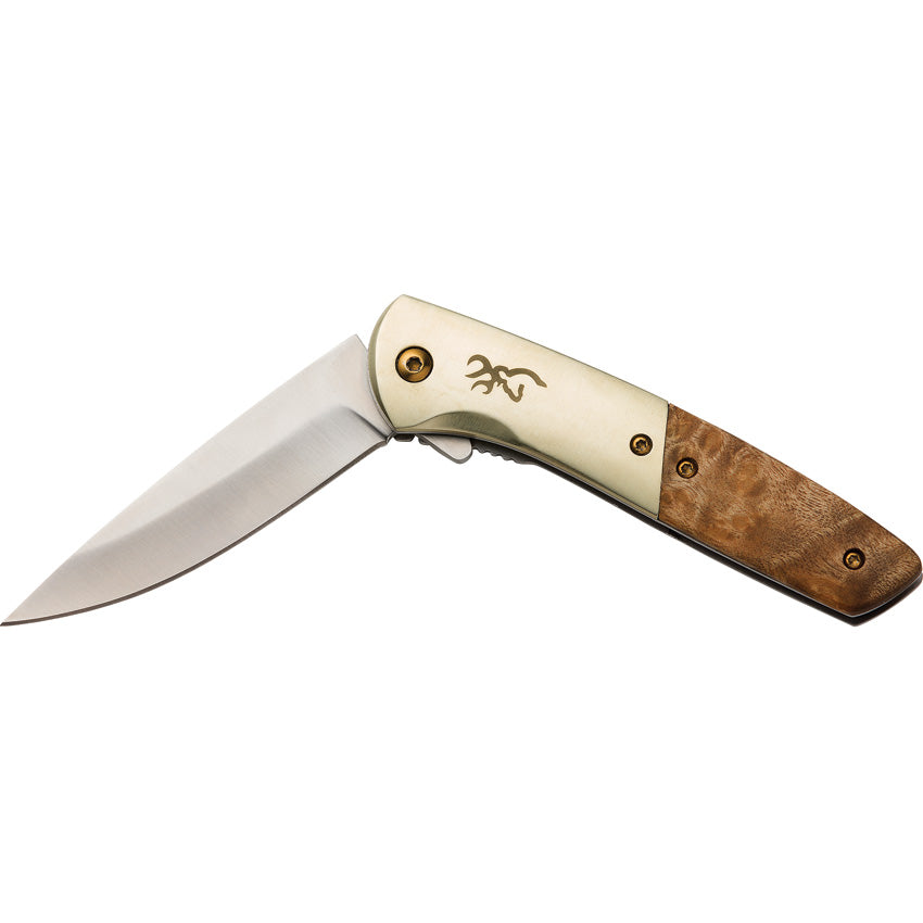 BR0470 Nine Mile Framelock A/O Burl