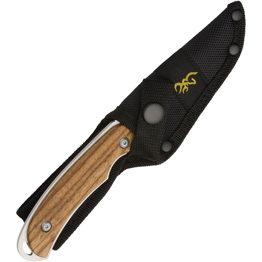 BR0490 Fixed Blade Zebra Wood