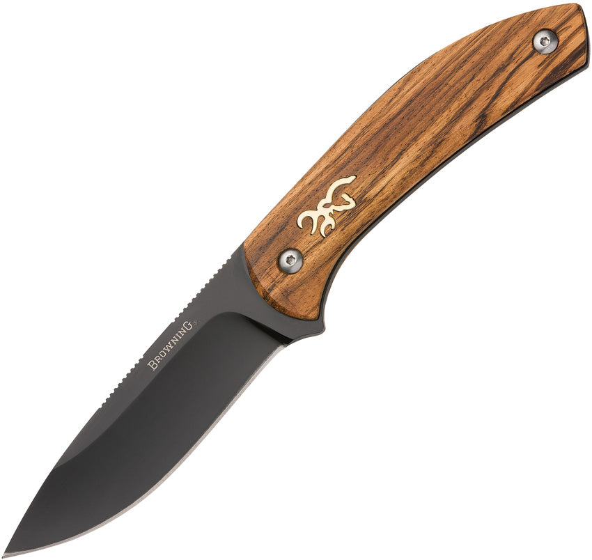 BR0491 Fixed Blade Zebra Wood