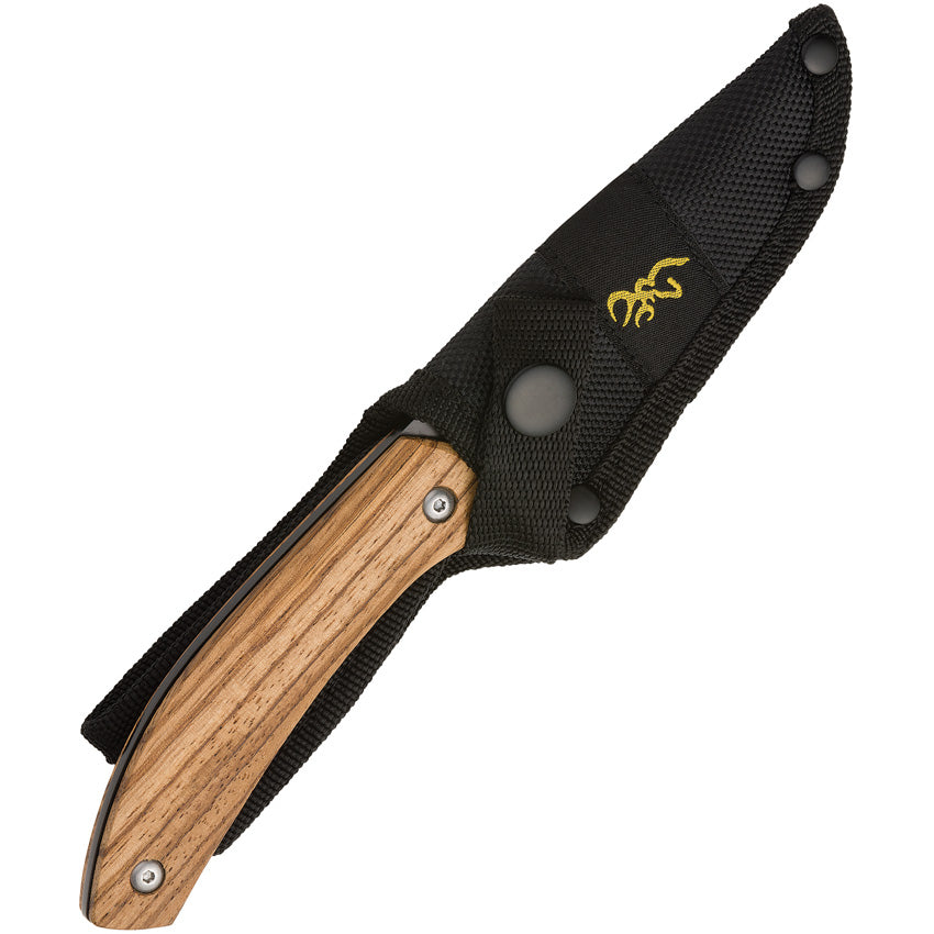 BR0491 Fixed Blade Zebra Wood