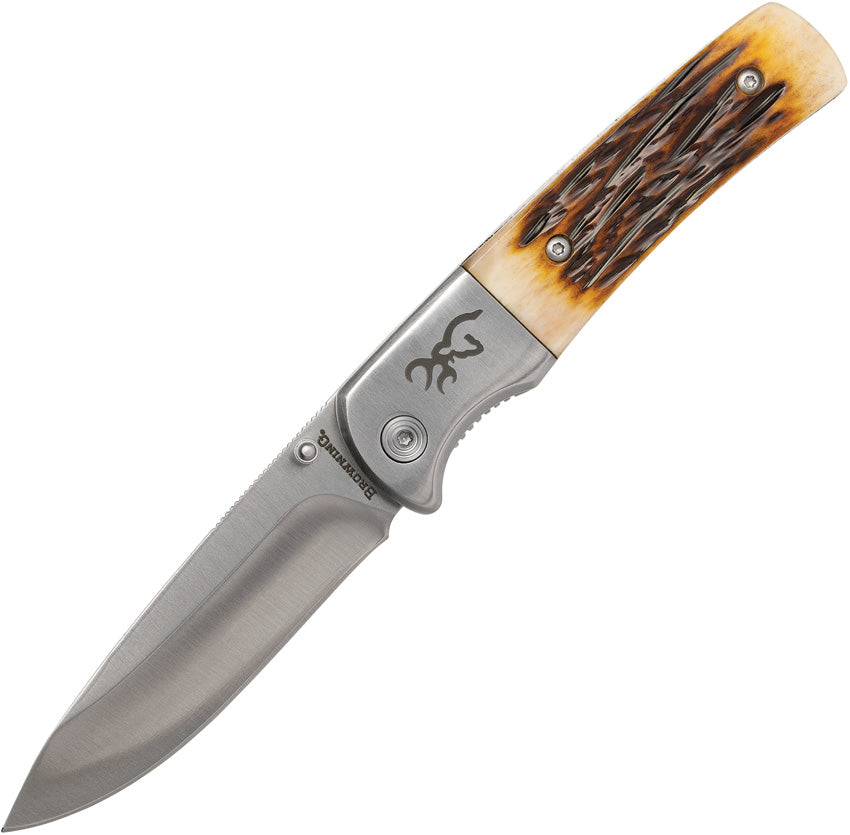 BR0500B Buckmark Hunter Linerlock Bone