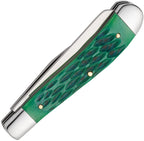 BR0540B Trapper Green Jigged Bone