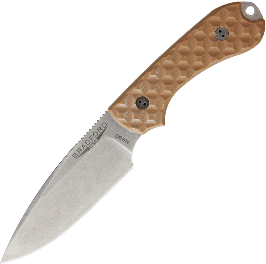 BRAD03 Bradford Knives Guardian 3 EDC Coyote Brown