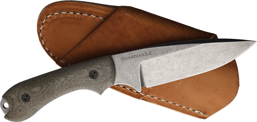 BRAD32FE102A Bradford Knives Guardian 3.2 3D OD Green