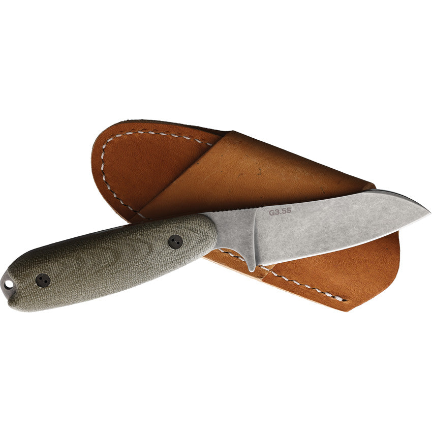 BRAD35SF102 Bradford Knives Guardian 3.5 Sheepsfoot OD