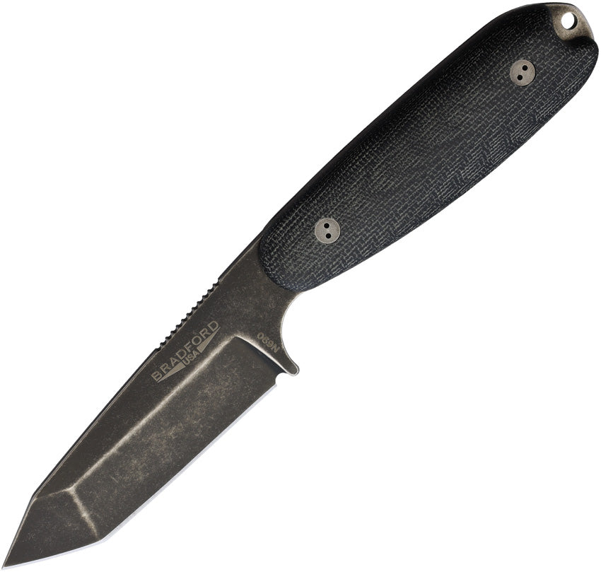 BRAD35T101N Bradford Knives Guardian 3.5 Tanto 3D Black