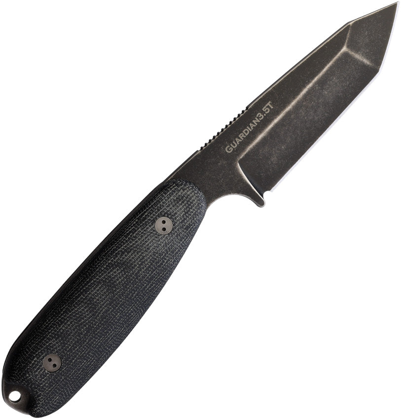 BRAD35T101N Bradford Knives Guardian 3.5 Tanto 3D Black