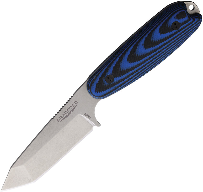 BRAD35T113 Bradford Knives Guardian 3.5 Tanto Blk/Blue