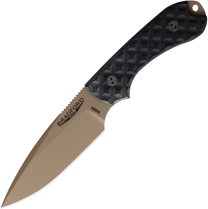 BRAD3FE001CB Bradford Knives Guardian 3 Coyote Cerakote