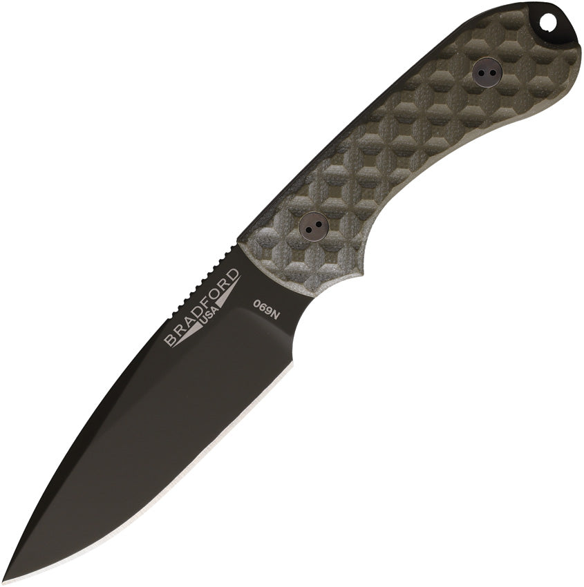 BRAD3FE002OD Bradford Knives Guardian 3 OD Cerakote