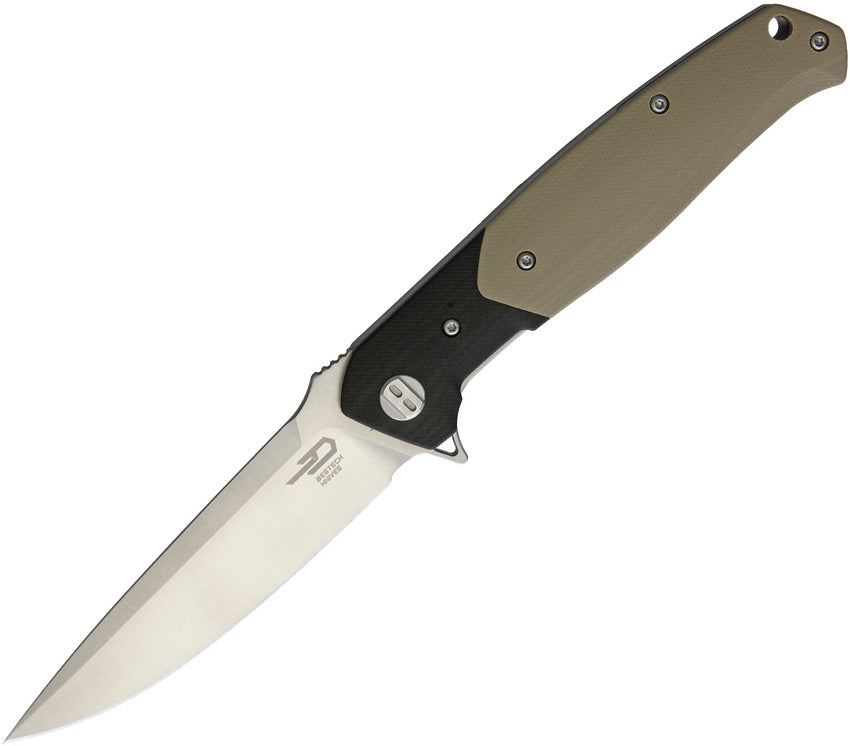 BTKG03B Bestech Knives Swordfish G10 Linerlock Beige