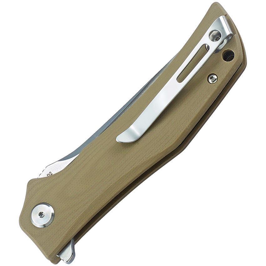 BTKG05C1 Bestech Knives Scimitar G10 Linerlock Beige