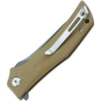 BTKG05C2 Bestech Knives Scimitar G10 Linerlock Beige