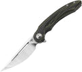 BTKG25F Bestech Knives Irida Linerlock CF/G10 Green