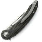 BTKG25F Bestech Knives Irida Linerlock CF/G10 Green