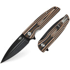 BTKG34C3 Bestech Knives Fin Linerlock Orange Multi Blk