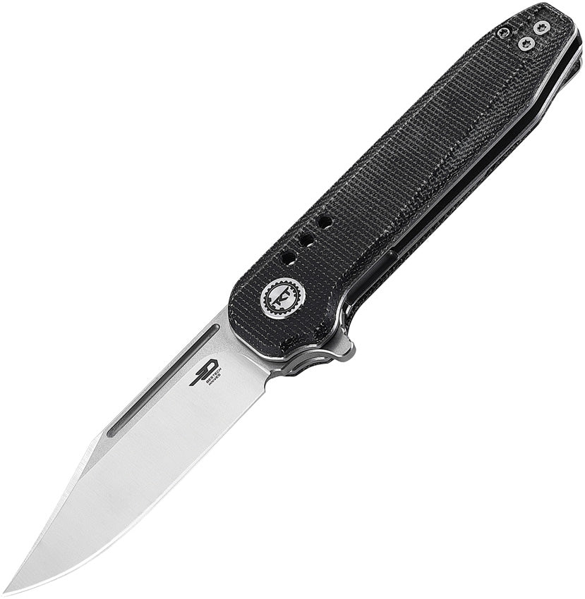 BTKG41D Bestech Knives Syntax Linerlock Black Micarta