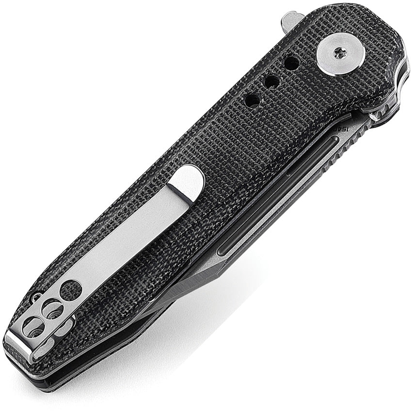 BTKG41D Bestech Knives Syntax Linerlock Black Micarta