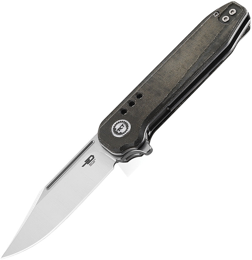 BTKG41E Bestech Knives Syntax Linerlock Green Micarta